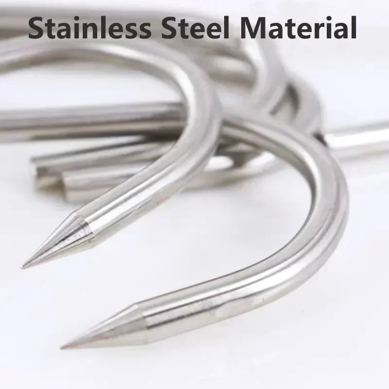 w kształcie litery S ze stali nierdzewnej Haczyki do zawieszania urządzeń mięsa Wieszaki sypialni Rzeźnik Sklep kuchenny narzędzi pieczenia