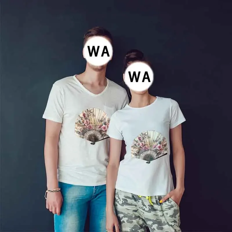 4 шт. термонаклейки в китайском стиле с цветами и птицами