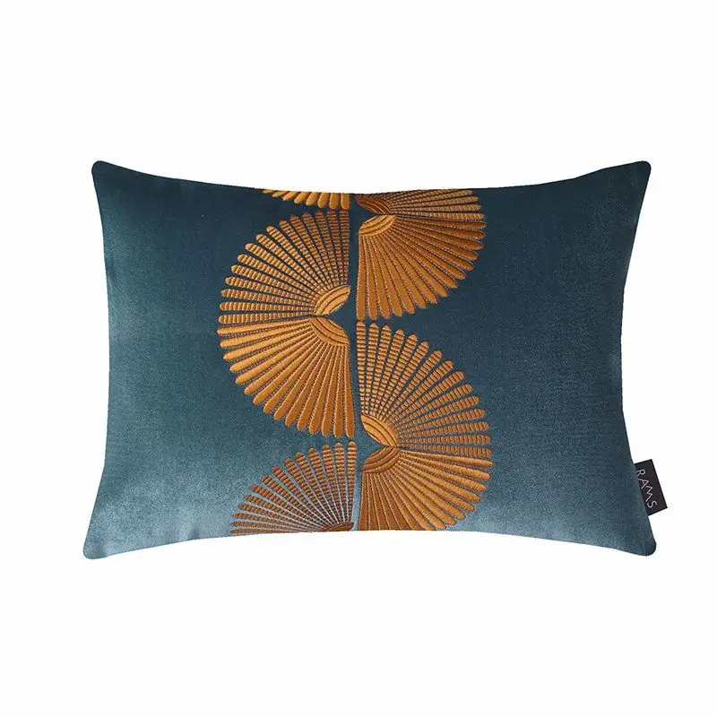 

Роскошная Геометрическая подушка в скандинавском стиле, Бархатная подушка для дивана, вышивка, прямоугольная мягкая декоративная подушка для гостиной, искусственная кожа, подарок, автомобили