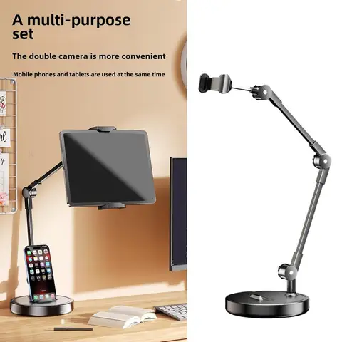 Регулируемый универсальный держатель для мобильного телефона и планшета, многоугольный настольный держатель для прямой трансляции, штатив для селфи, запись видео