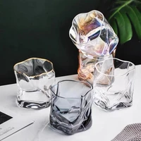 2022 japanese twisted whiskey glass creative bar glass shochu glass beer glass household water glass exquisite gift