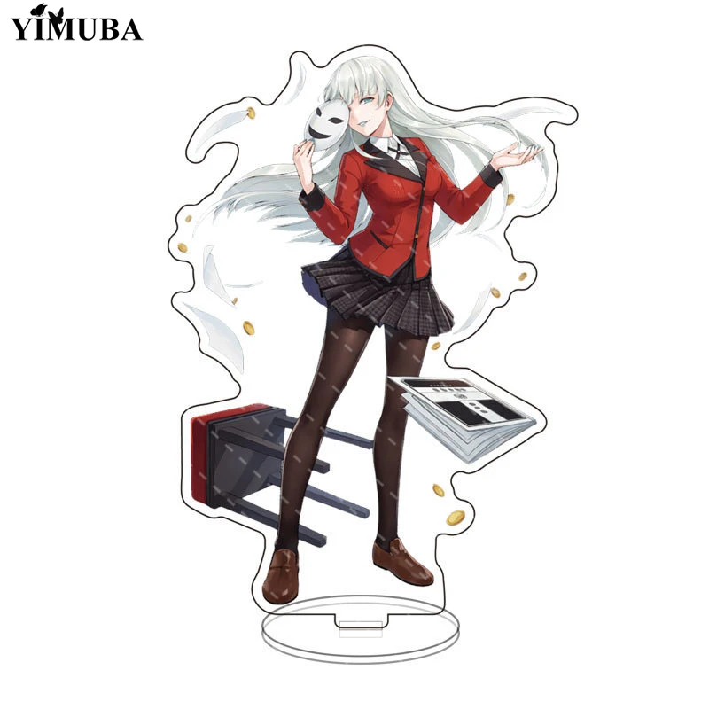 Японские Аниме Kakegurui Косплей стенд модель тарелка джабами Yumeko Saotome Meari акриловые