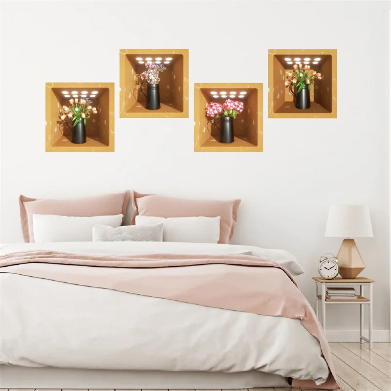 

Wall Stickers Waterproof Rose Wallpapers Home Decor Aesthetic Room Decor Bathroom Bedroom Art Decals Living Room Decoration 2023