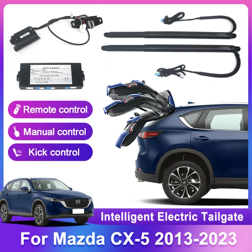 

Для Mazda CX-5 CX5 2013-2023, Модифицированная электрическая задняя дверь, модификация автомобиля, автоматический подъем, задняя дверь, Электрический багажник