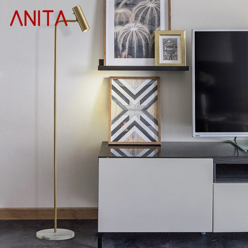 

ANITA Nordic Floor Lamp Minimalism Modern Family Iiving Room Bedroom Creativity LED Decorative Standing Light