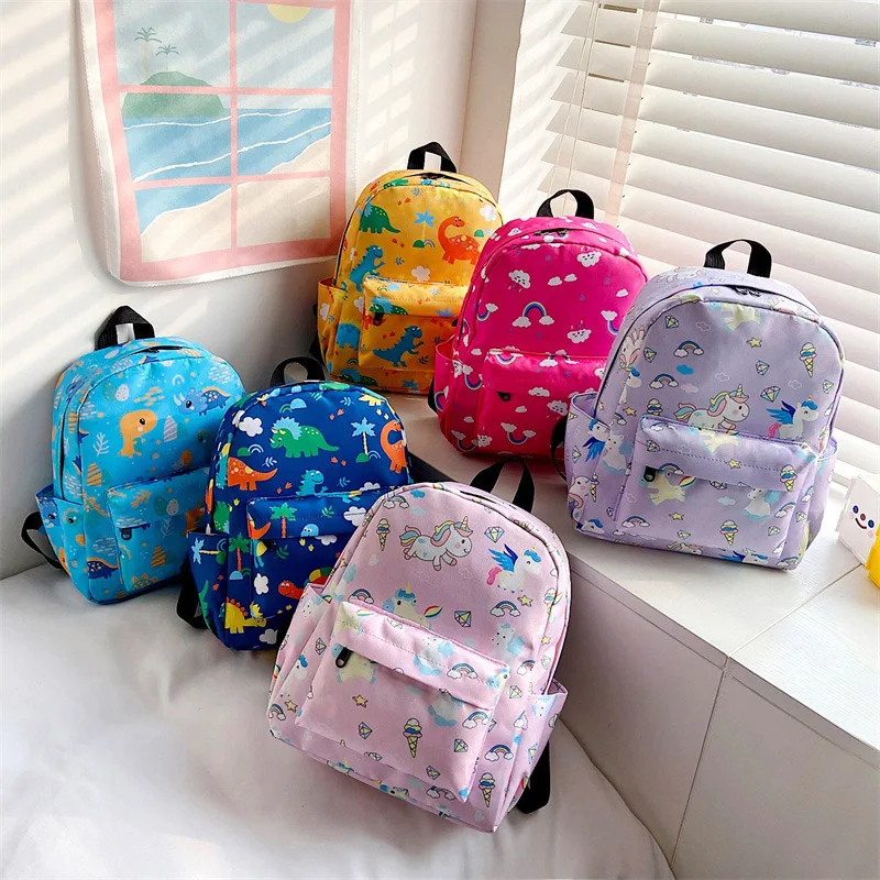 Children's Backpack Girls Boys Cartoon Animal Home Dinosaur Snacks Toys Storage Bag Baby Kindergarten Cute Primary School Bags