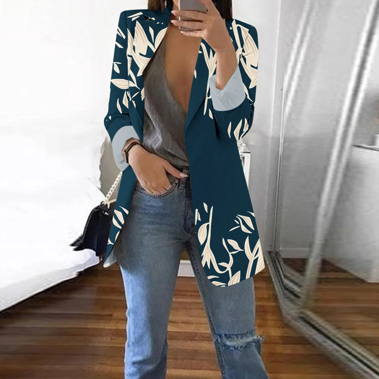 

Spring Coat Coat For Women Long Sleeve Blazer Open Front Cardigan Jacket Casual Work Office Jacket Coat Skirted Coats for Women