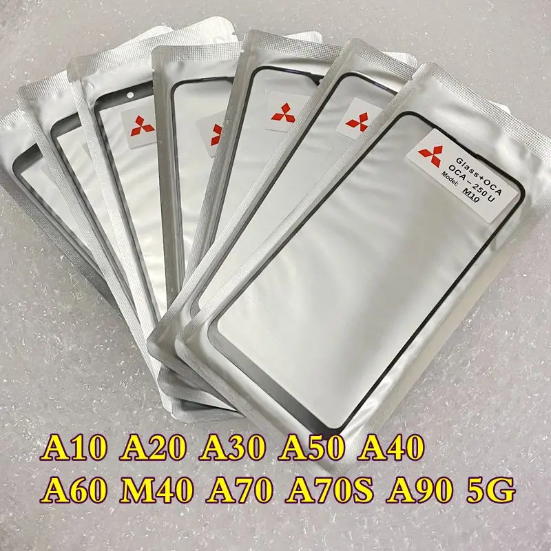 

10pcs/lot GLASS +OCA LCD Front Outer Lens For Samsung Galaxy A10 A20 A30 A50 A40 A60 M40 A70 A70S A90 5G Touch Screen Panel