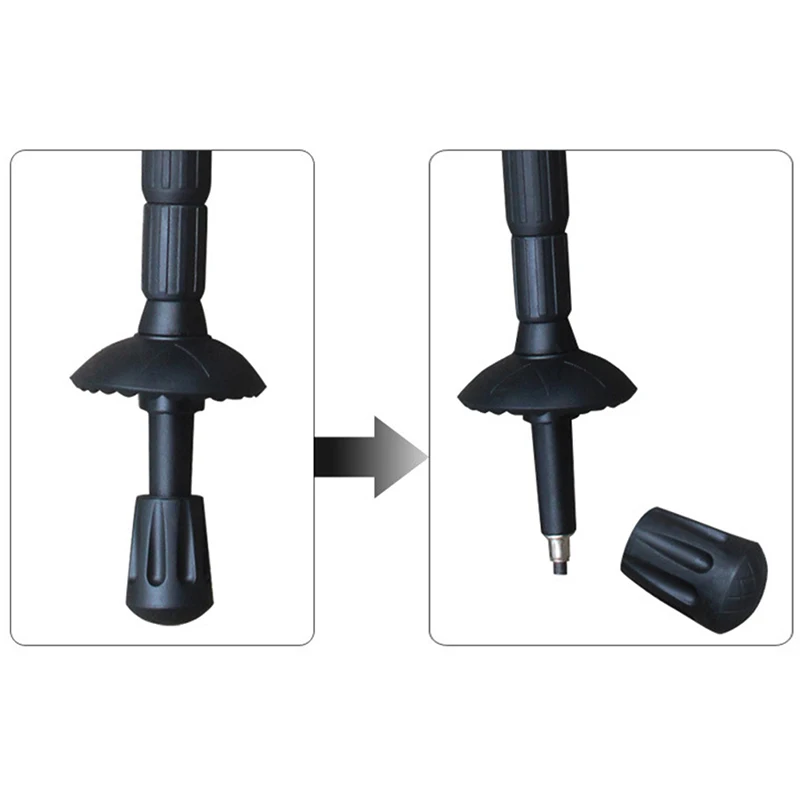 

10Pcs Outdoor Mountain-Climbing Hiking Trekking Pole Walking Stick Head Replacement Tips Protector Mountaineering Accessories