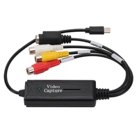 type c video audio capture card adapter vhs to digital converter vhs vcr tv to digital converter type c to rca support win7810