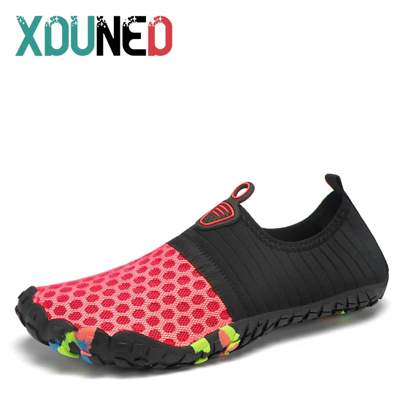 

New Men Woman Beach Summer Outdoor Wading Shoes Swimming Slipper On Surf Quick-Drying Aqua Shoes Skin Sock Striped Water Shoes