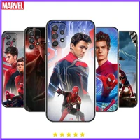 2022 marvel spiderman phone case hull for samsung galaxy a70 a50 a51 a71 a52 a40 a30 a31 a90 a20e 5g a20s black shell art cell c