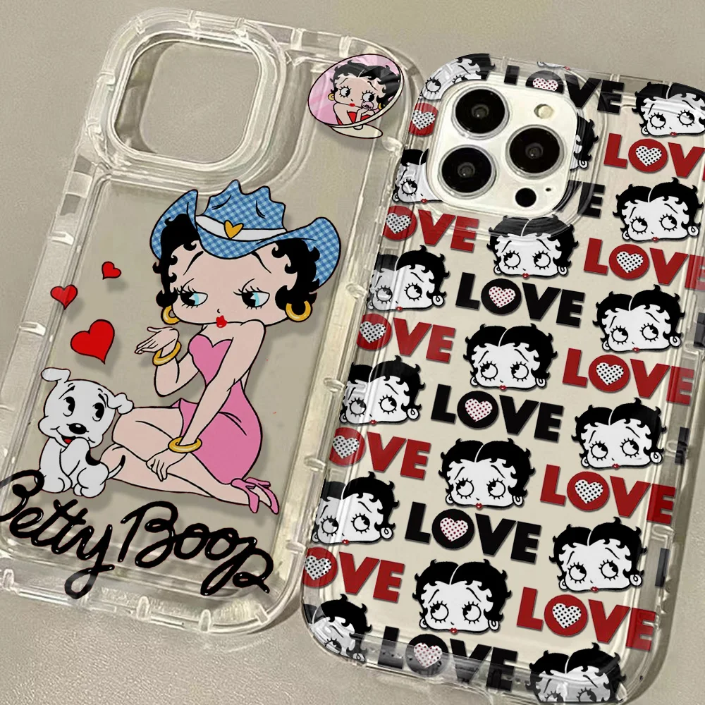 Hot Cartoon Skirt B-Betty Boop Phone Case For Samsung Galaxy S24 S23 S22 S21 S20 S10 Note20 10 FE Ultra Plus 4G 5G Back Cover