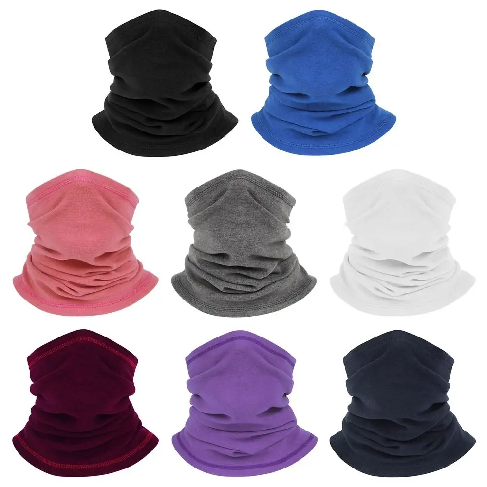 Зимний флисовый шейный платок теплый термоспортивный шарф ветрозащитная мягкая