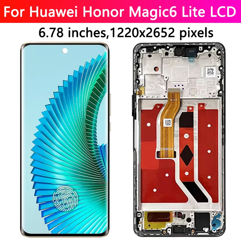 6 78-дюймовый AMOLED для Honor Magic6 Lite ALI-NX3 замена ЖК-дисплея HUAWEI Magic ЖК-дисплей с цифровым