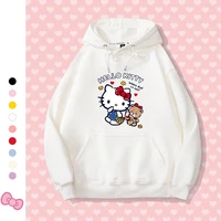 hellokitty hooded sweater sanrio joint autumn and winter loose sweater womens cute clothes harajuku hoodie anime hoodie