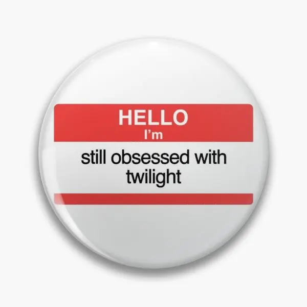 О я все еще одержим сумерками настраиваемая мягкая булавка-брошь милый воротник