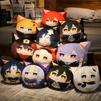bandai genshin impact 10cm anime game slime pendant plush toys pillow cushion plush doll kawaii room decor gift for children