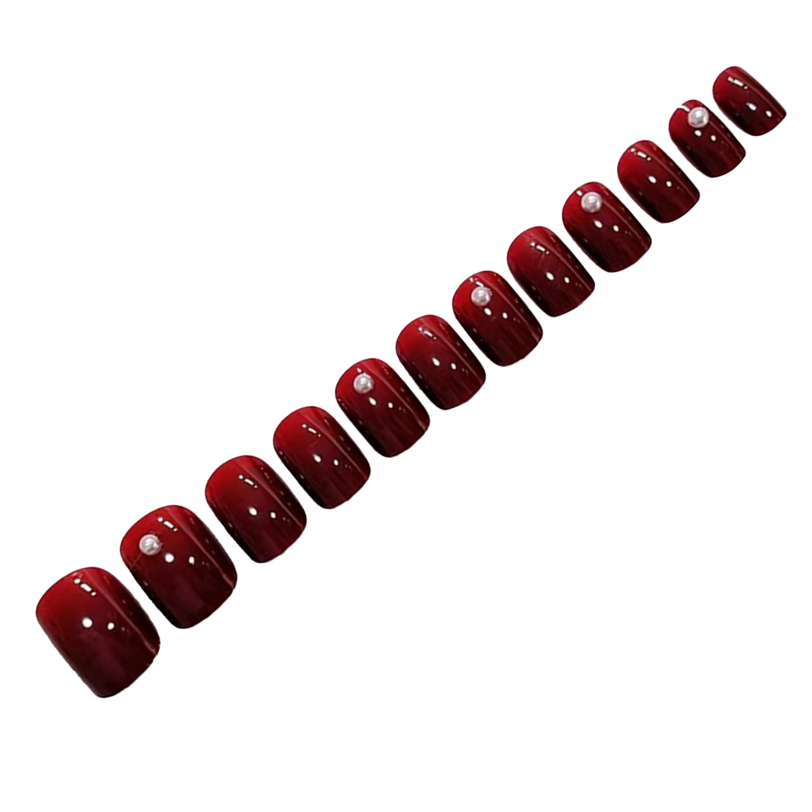 

Женские Ретро Красные накладные ногти нелегко сломать накладные ногти для маникюра новичка Начинающий