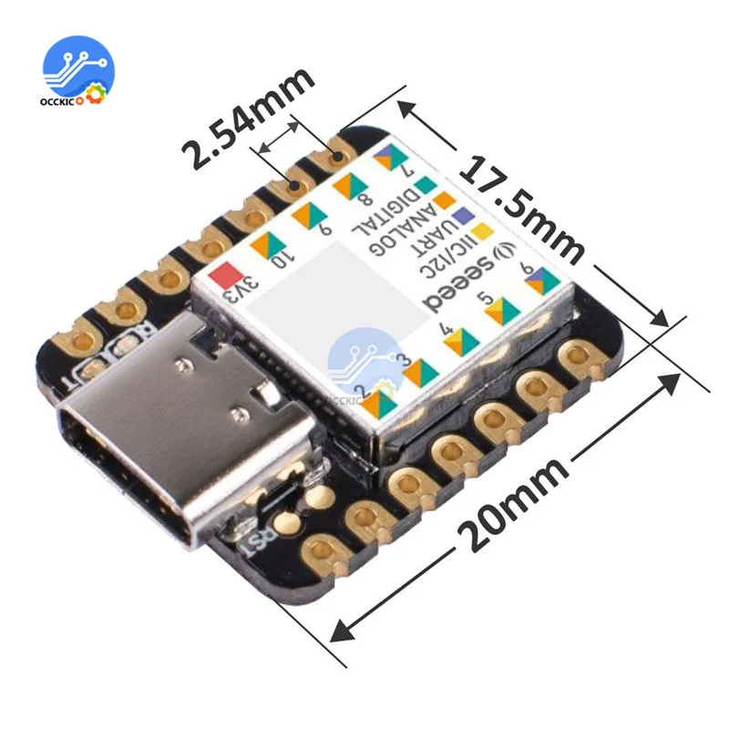 

Микроконтроллер Seeeduino XIAO SAMD21 Cortex M0 + Nano 48 МГц, инструмент для разработки системы Arduino IDE/IOT