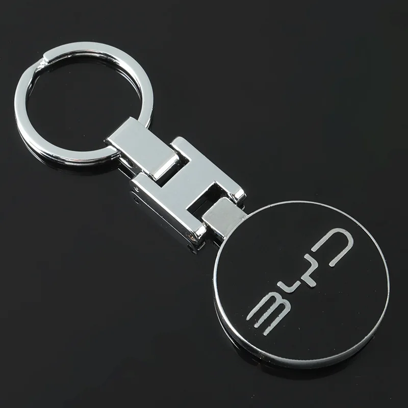 Автомобильный брелок из цинкового сплава с пряжкой для BYD Atto 3 Act Seal Tang F3 E6 Yuan Song Plus