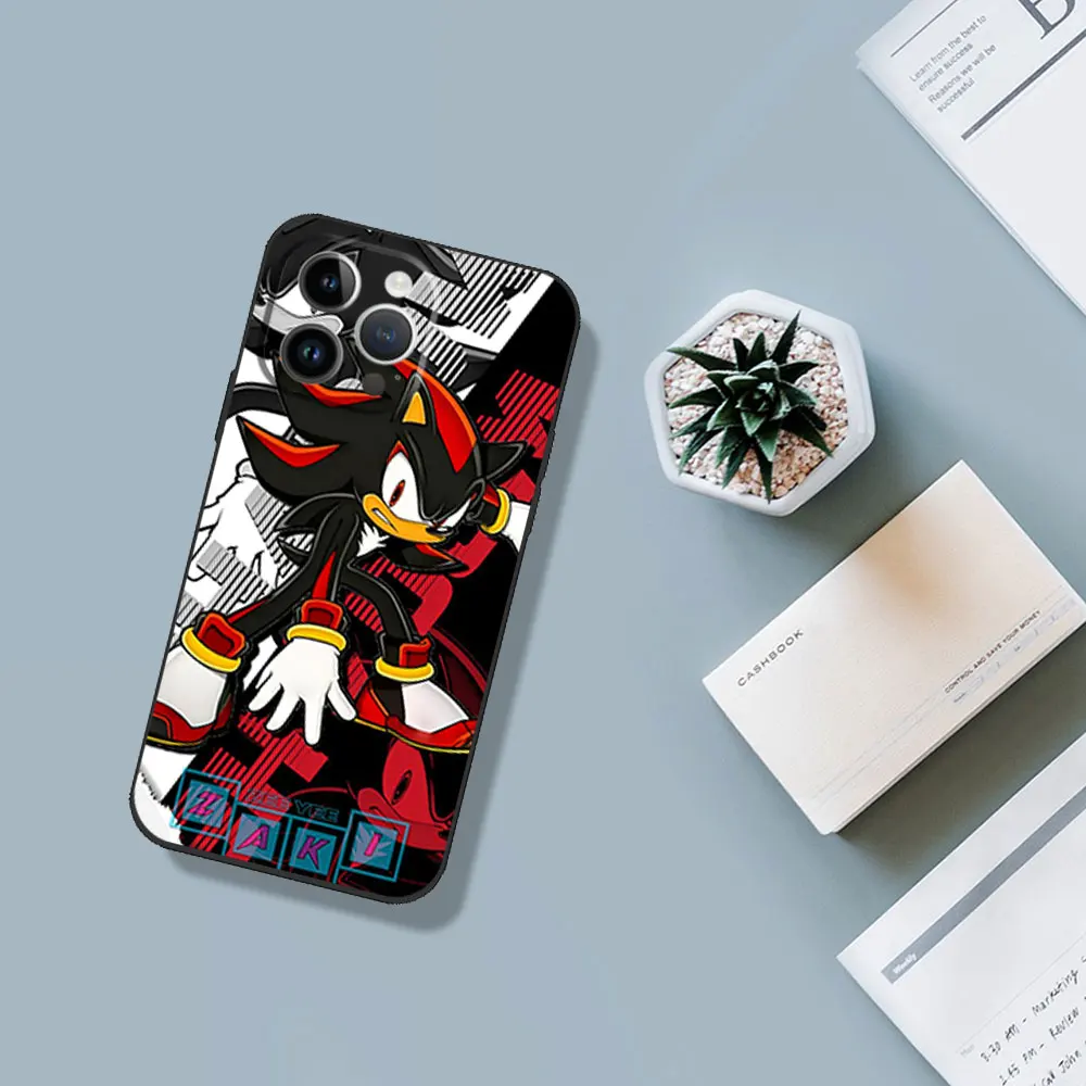 S-Sonics-S Чехол для телефона H-Hedgehog Samsung A03 A04 A05 S A13 A14 A22 A34 A53 4G 5G S22 S23 УЛЬТРА черный