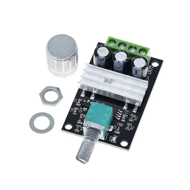 DC ШИМ-регулятор скорости двигателя 6V12V24V28V 3A переключатель для регулировки скорости 1203BK