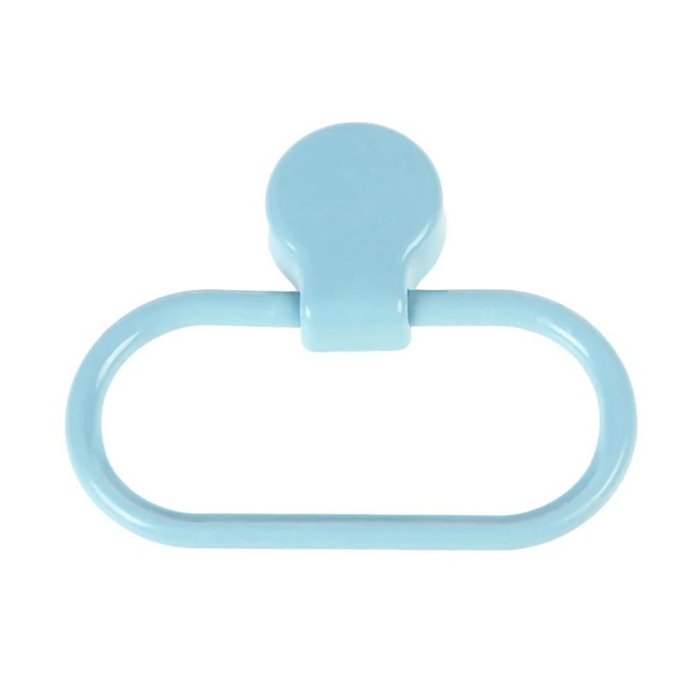 

Towel Holder Ring No Dilling Self-adhesive Towel Rack Towel Holder for Kitchen Bathroom (Blue)