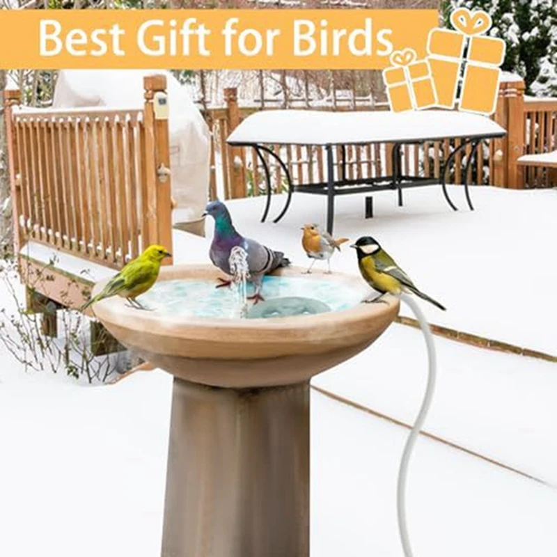 Нагреватель для ванны птиц Зимний уличный обогреватель 70-ватный ставок