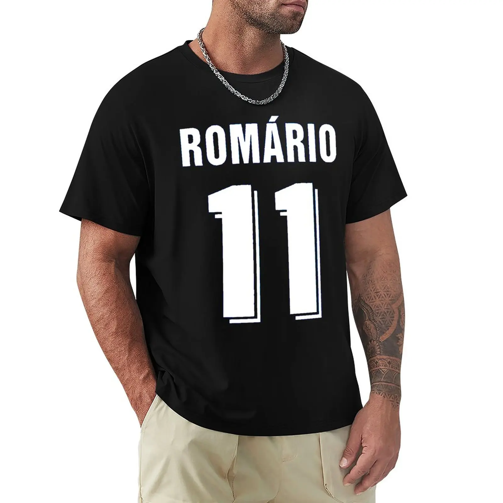 

Brazil 6 Romário And Romario And Farias Football Team Movement Champion Graphic Vintage Tees top Quality Travel USA Size