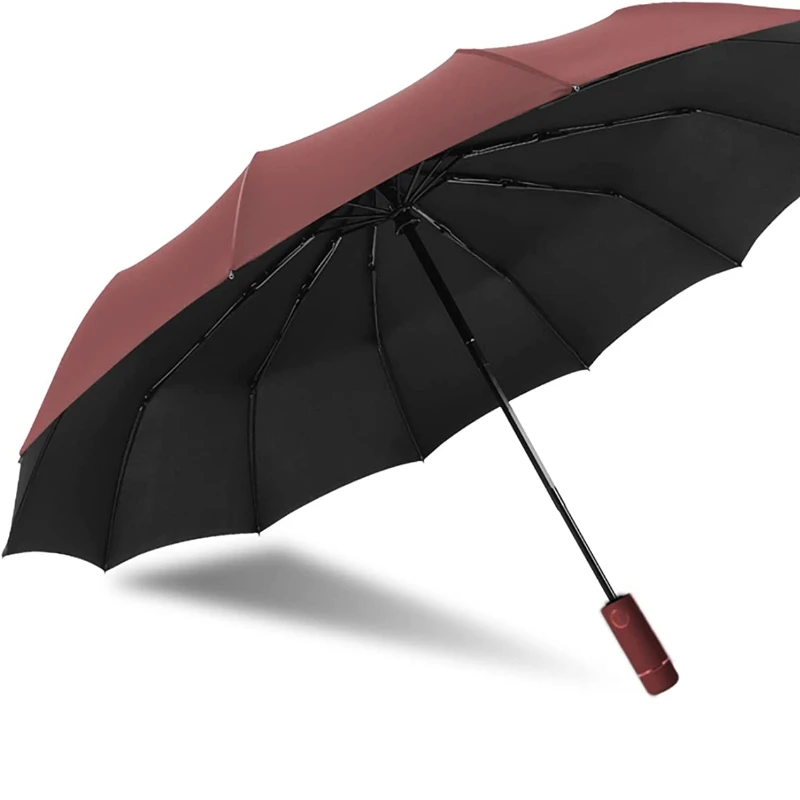 

Travel Umbrella UV Protection Umbrella Rain Compact Folding Umbrella Windproof Waterproof Portable Telescopic Without Rebound 12