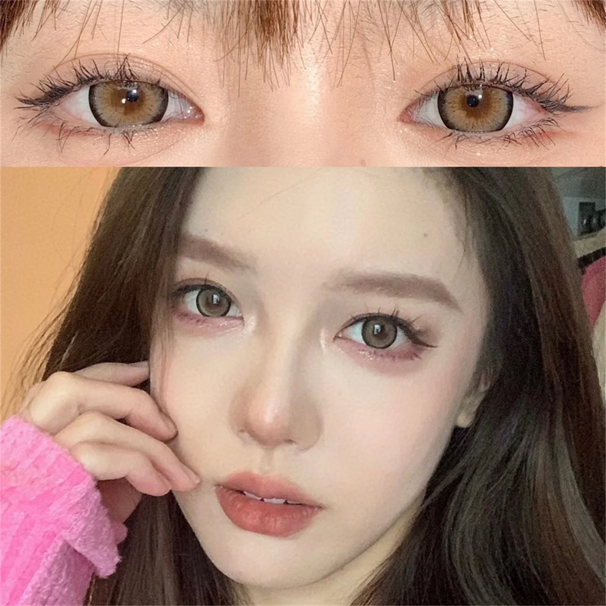 Какао рулон коричневые цветные контактные линзы для глаз натуральные ежегодные