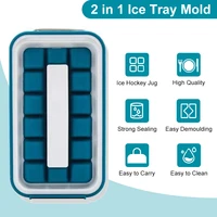 36 grids ice cube tray diy silicone ice cream mold 2 in 1 kitchen ice cube maker kettle cooler ice cube bag storage container