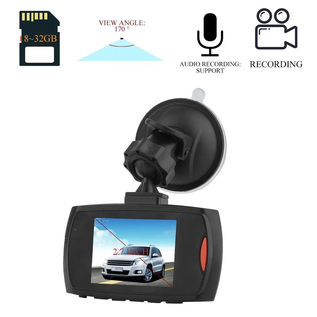 

Promotion high quality Car DVR G30L Car Camera Recorder Cam G-sensor IR Night Vision