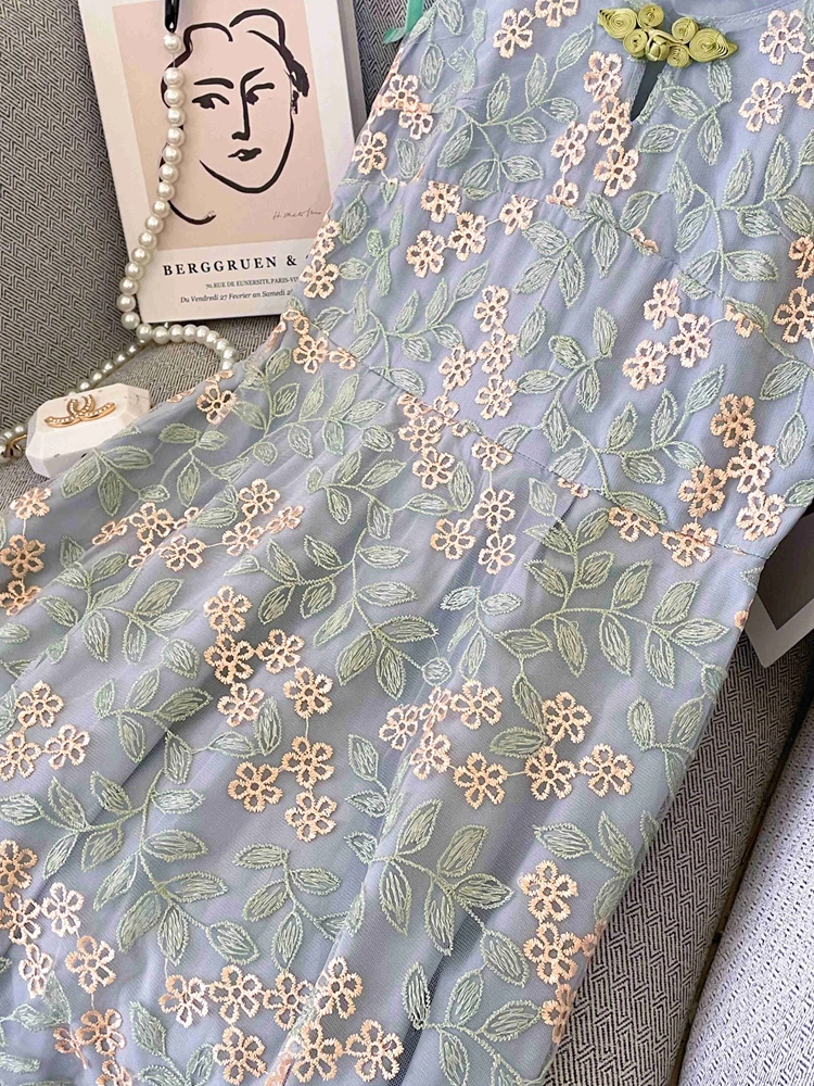 Летнее милое платье с лямкой на бретельках больших размеров супер сказочная