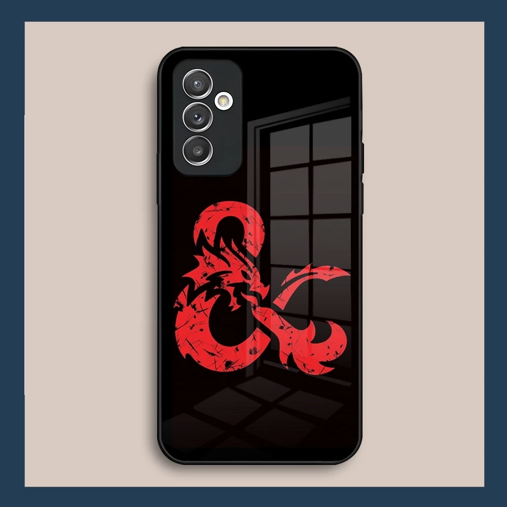 Чехол для телефона Game D-Dungeons D-Dragons Glass Samsung S23 S25 S24 S22 S21 S20 A14 A55 A52 A32 FE Ultra Pro Plus Coque