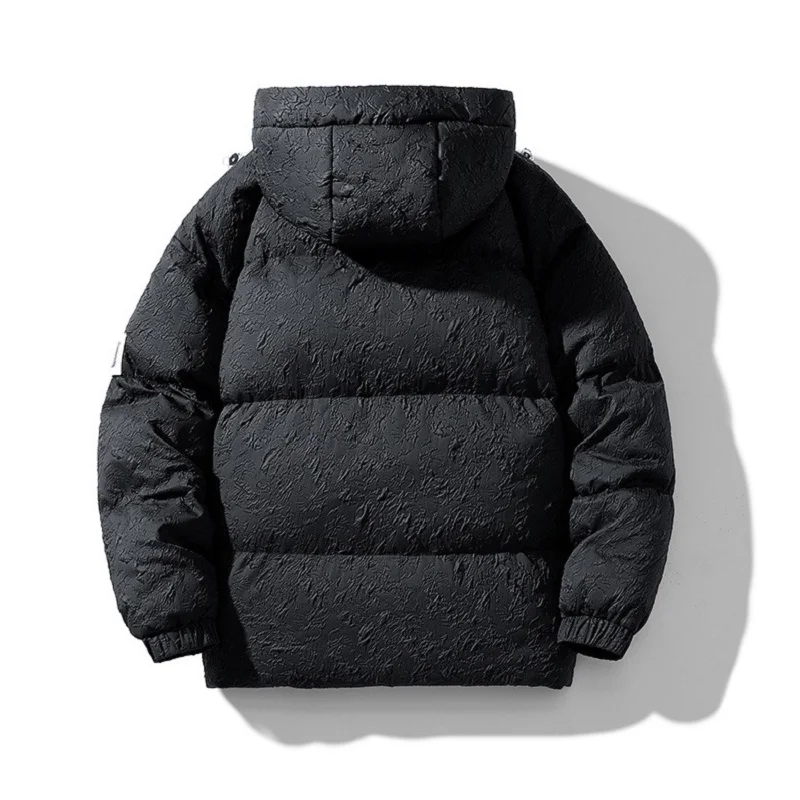 2022 Korean Fashion Thickened Thermal Hooded Jacket Men Winter Outdoor Sports Jacket Youth Wind Jackets Male Parkas