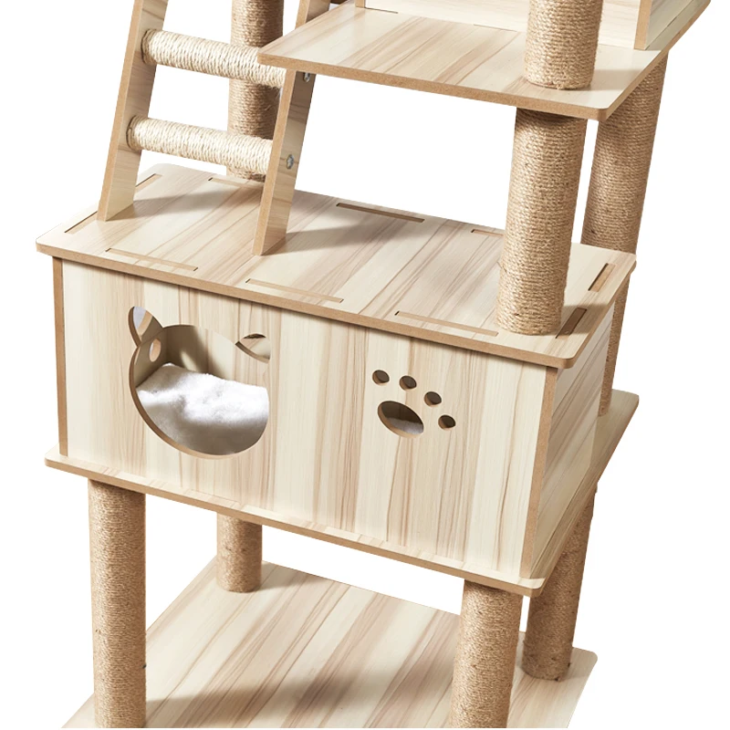 Роскошный деревянный домик для домашних животных клетка домики с акриловой