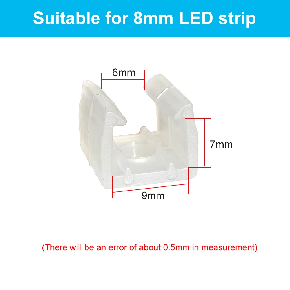 

Зажимы для светодиодной ленты YANKE LED Strip Fix Clips Holder Connector