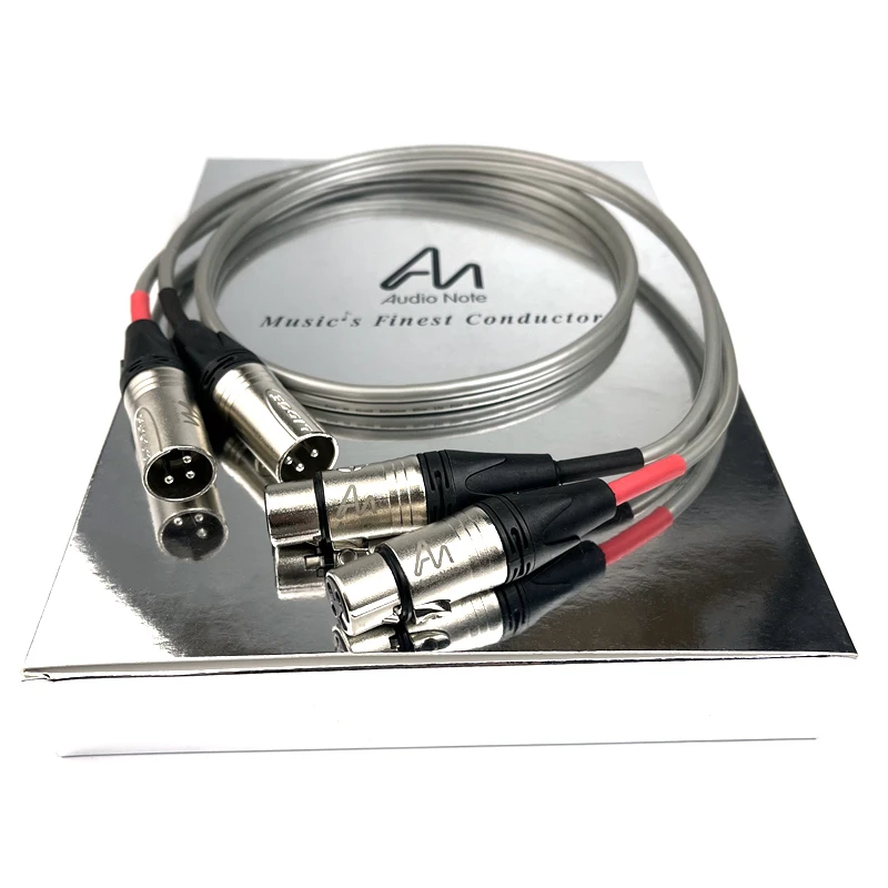 HiFi XLR Balanced Cable Audio Note AN-Vx Solid Core 99.99% Silver Interconnect Line con Box