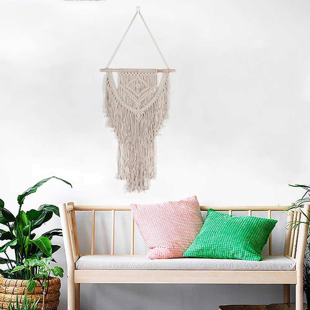 

Decorated with bohemian woven hand tapestry tassel wall decoration Nordic home MS7320 Size 45*70cm