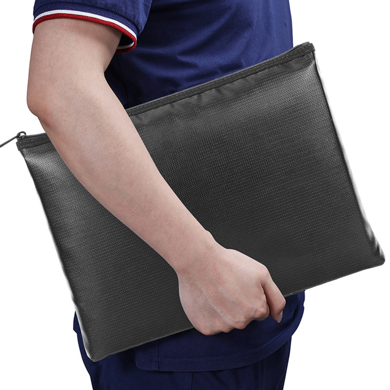 

Fireproof Document Bag2Pcs Document Holder Fireproof Money Bag Fire Proof/ Waterproof Safe Bag Waterproof Safe Pouch Bag