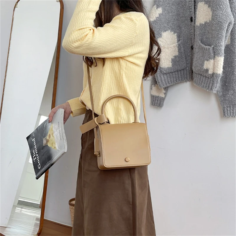 New Fashion Female Shoulder Messenger Bags 2022 Spring Summer High Quality Simple Small Versatile Square Bags Lady Handbag