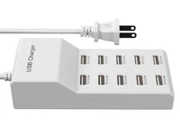 usb rapid charger 10 port family sized usb wall charger with rapid charging auto detect technology for tablet pc smart phone