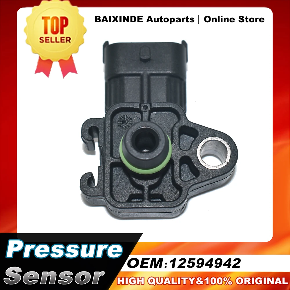 

Датчик давления в коллекторе OEM 12594942, 1 шт., для Opel ASTRA CORSA INSIGNIA Vauxhall Saab 9-3/9-5 Chevrolet AVEO CRUZE