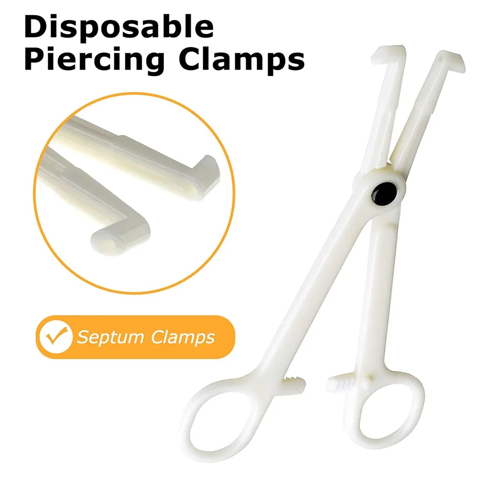 Одноразовые зажимы для пирсинга 30/25/5/1 шт. перегородки плоскогубцы пластиковые