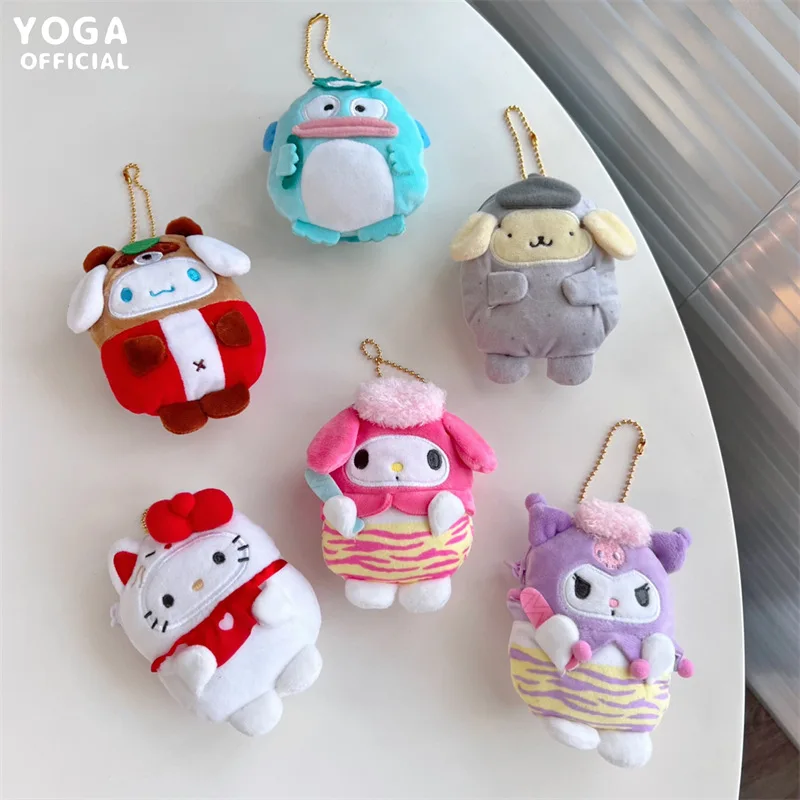 

Sanrio серии милый Kuromi My Melody Cinnamoroll монстр серии плюшевый кошелек аниме мультфильм плюшевые наушники сумка подарок на день рождения