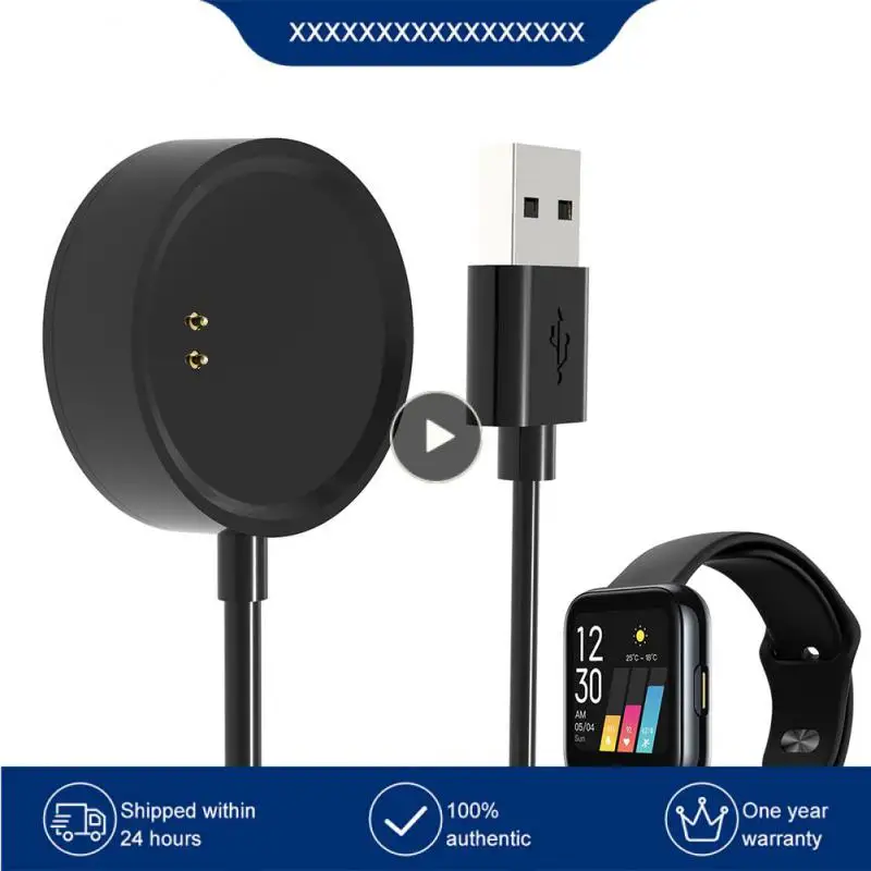 

Black Magnetic Watch Fast Charger Output Short Circuit Protection Small Dc Ripple Magnetic Watch Charger Smartwatch Accessories