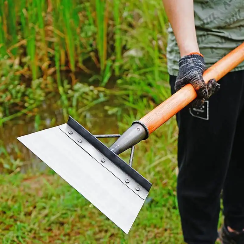 

Cleaning Shovel Head Multi-Functional Outdoor Garden Weeding Deicing Remove Farm Manure Shovel Tool Stainless Steel Flat Shovel