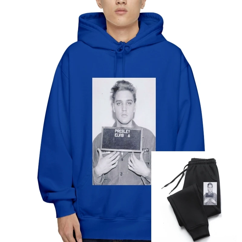 

Толстовка унисекс с капюшоном Elvis Aaron Presley Mugshot King Of Rock 80'